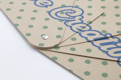 Egyedi legyező Folbreeze Eco Barna 