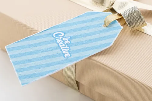 Egyedi magpapír ajándékcímke PrinTag Seed Fehér 