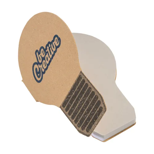 Egyedi öntapadós jegyzettömb CreaStick Bulb Eco Barna 
