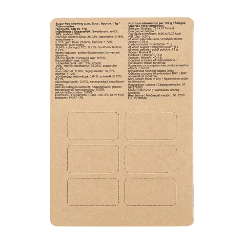 Egyedi rágógumi CreaChew Deluxe Eco Barna 