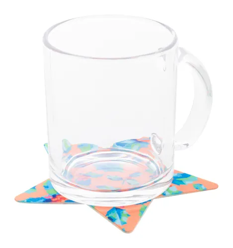Egyedi RPET filc poháralátét CreaFelt Drink Xmas Szürke 