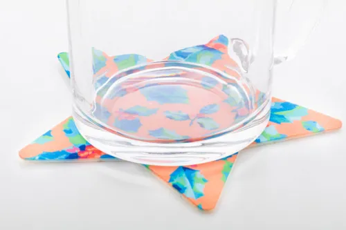 Egyedi RPET filc poháralátét CreaFelt Drink Xmas Szürke 