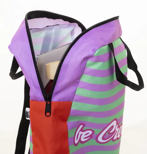 Egyedi RPET laptop hátizsák SuboBag Slimback Fekete 