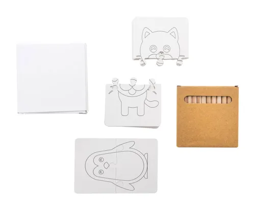 Egyedi színezős puzzle Colozzy Fehér 