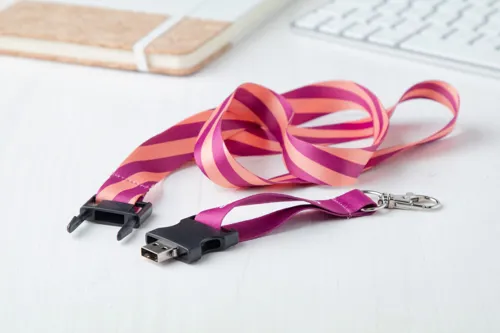 Egyedi szublimációs nyakpánt Subyard USB Fehér 