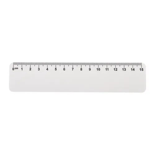 Egyedi vonalzó, 15 cm Drawy 15 Fehér 