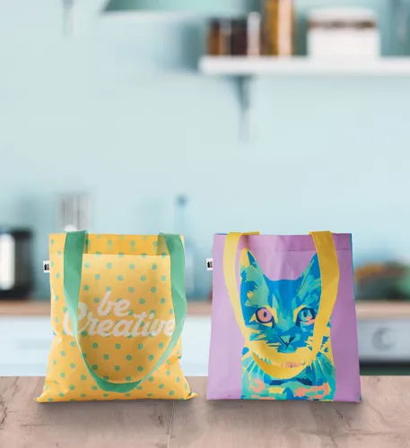 Egyediesíthető bevásárlótáska SuboShop A RPET Fehér 