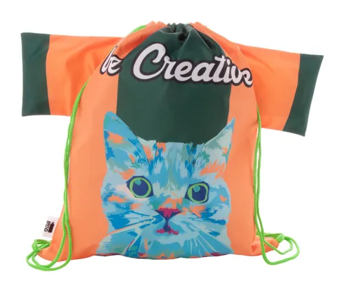 Egyediesíthető hátizsák CreaDraw T RPET Zöld 