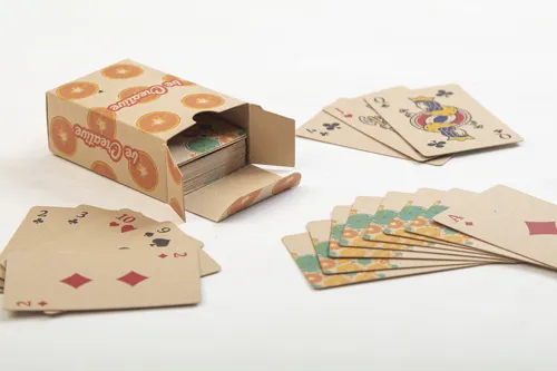 Egyediesíthető kártyajáték  CreaCard Eco Barna 