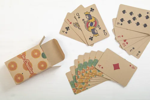 Egyediesíthető kártyajáték  CreaCard Eco Barna 