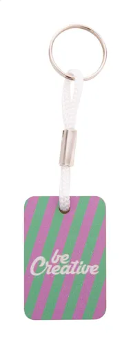 Egyediesíthető kulcstartó Woody Plus D Fehér 