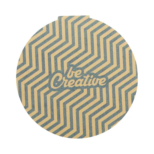 Egyediesíthető öntapadós jegyzettömb CreaStick Circle Eco Barna 