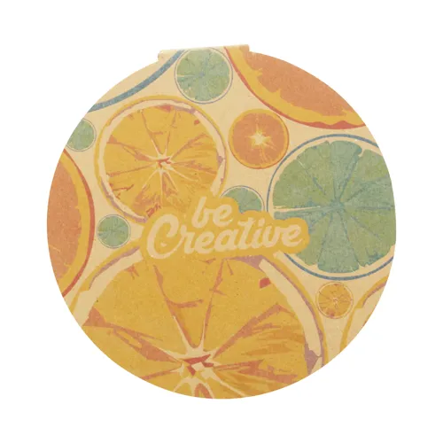 Egyediesíthető öntapadós jegyzettömb CreaStick Circle Eco Barna 