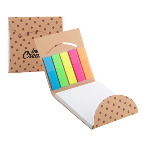 Egyediesíthető öntapadós jegyzettömb CreaStick Combo C Eco Barna 