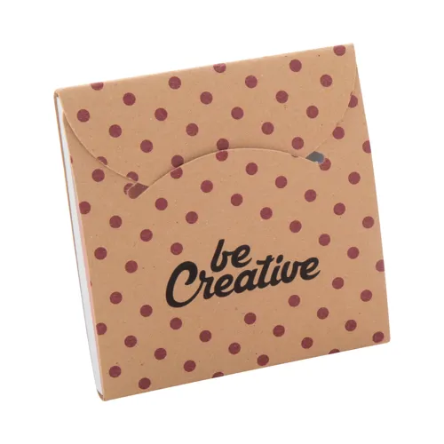 Egyediesíthető öntapadós jegyzettömb CreaStick Combo C Eco Barna 