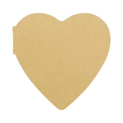 Egyediesíthető öntapadós jegyzettömb CreaStick Heart Eco Barna 