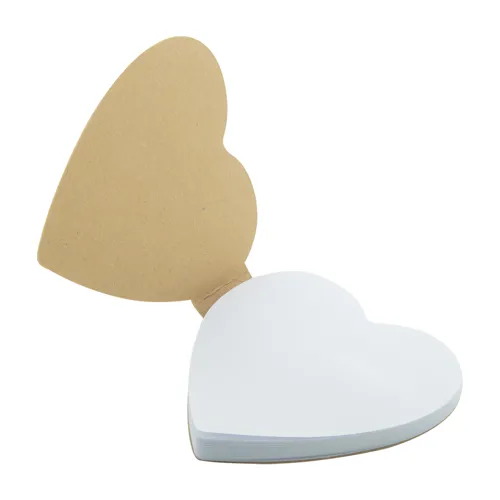 Egyediesíthető öntapadós jegyzettömb CreaStick Heart Eco Barna 