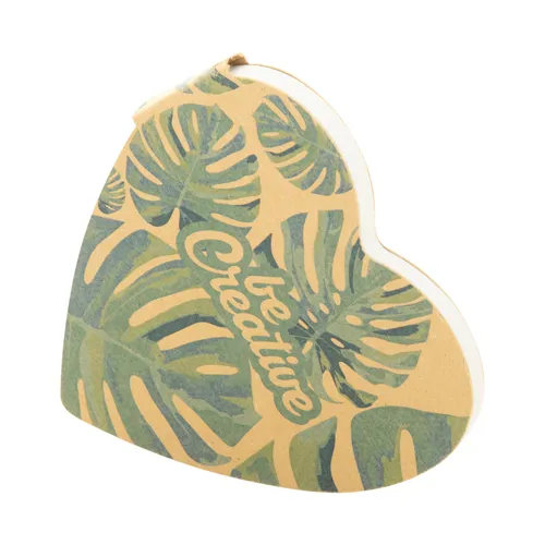 Egyediesíthető öntapadós jegyzettömb CreaStick Heart Eco Barna 