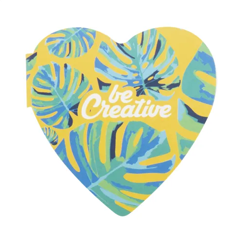 Egyediesíthető öntapadós jegyzettömb CreaStick Heart Fehér 