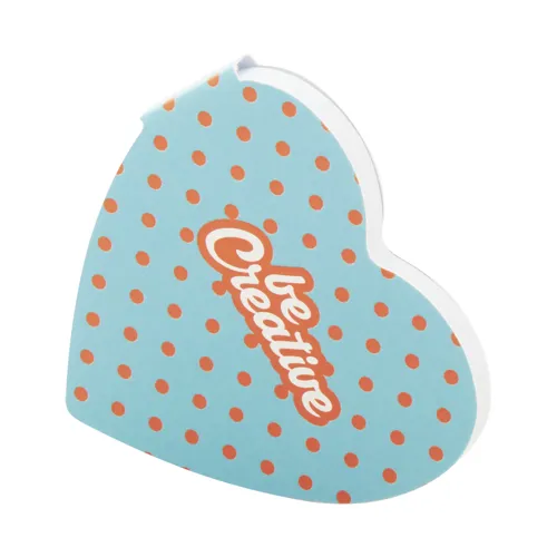 Egyediesíthető öntapadós jegyzettömb CreaStick Heart Fehér 