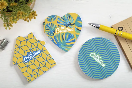Egyediesíthető öntapadós jegyzettömb CreaStick Heart Fehér 