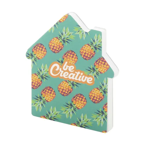 Egyediesíthető öntapadós jegyzettömb CreaStick House Fehér 