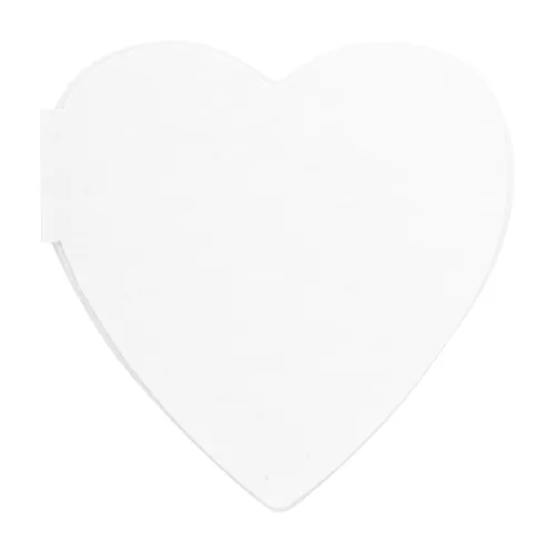 Egyediesíthető öntapadós jegyzettömb CreaStick Seed Heart Fehér 