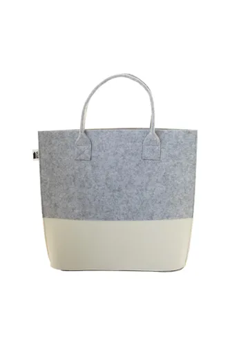 Egyediesíthető RPET bevásárlótáska CreaFelt Shop C Fehér 