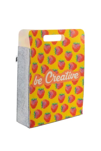 Egyediesíthető RPET bevásárlótáska CreaFelt Shop D Fehér 