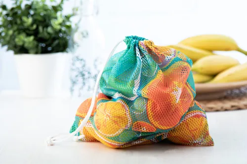 Egyediesíthető tároló zacskó SuboProduce Mesh Fehér 