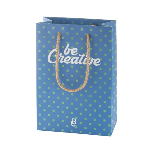 Egyedileg összeállítható bevásárló táska, kicsi CreaShop S Fehér 