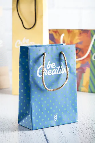 Egyedileg összeállítható bevásárló táska, kicsi CreaShop S Fehér 