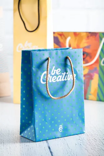 Egyedileg összeállítható bevásárló táska, kicsi CreaShop S Fehér 