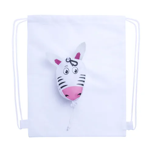 Hátizsák, zebra Noah Fehér 