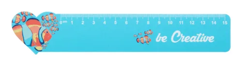 Ház formájú vonalzó, 15 cm Couler 15 Fehér 