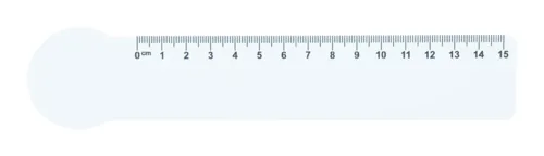 Ház formájú vonalzó, 15 cm Couler 15 Fehér 