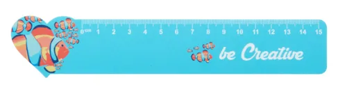 Ház formájú vonalzó, 15 cm Couler 15 Fehér 