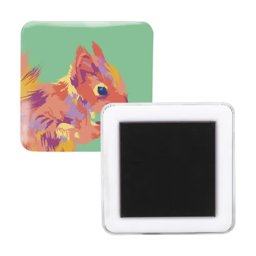 Hűtőmágnes MagBadge Square Fehér 