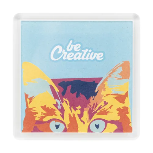 Hűtőmágnes PrintMag Square  Fehér 