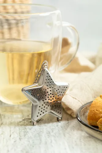 Karácsonyi teafűtartó, csillag Suodatee Szürke 