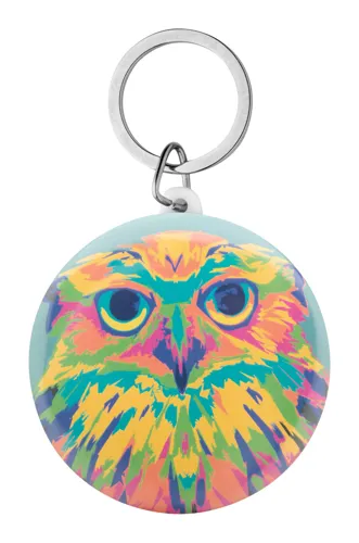 Kitűzős kulcstartó KeyBadge Maxi Fehér 