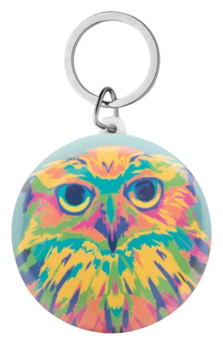 Kitűzős kulcstartó KeyBadge Maxi Fehér 