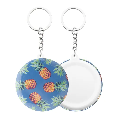 Kitűzős kulcstartó KeyBadge Mini Fehér 