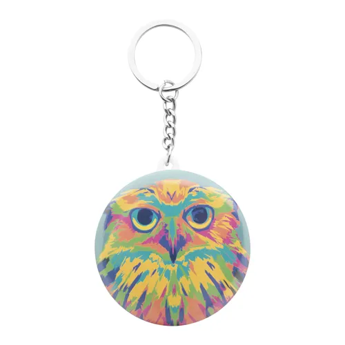 Kitűzős kulcstartó KeyBadge Mini Fehér 