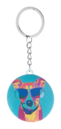 Kitűzős RPET kulcstartó KeyBadge RPET Mini Fehér 