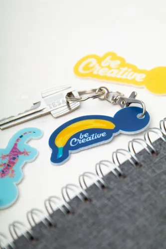 Kulcstartós bevásárlóérme ColoShop Creative Fehér 