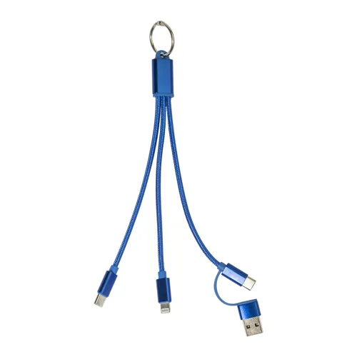 Kulcstartós USB töltőkábel Rafob Kék 