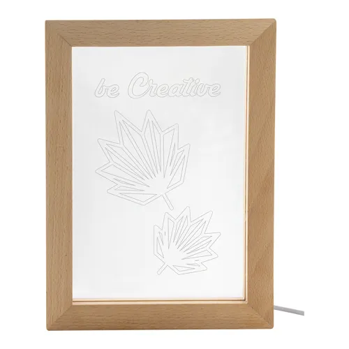 LED-es trófea Woodiframe Barna 