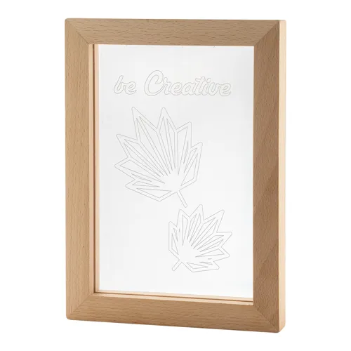 LED-es trófea Woodiframe Barna 