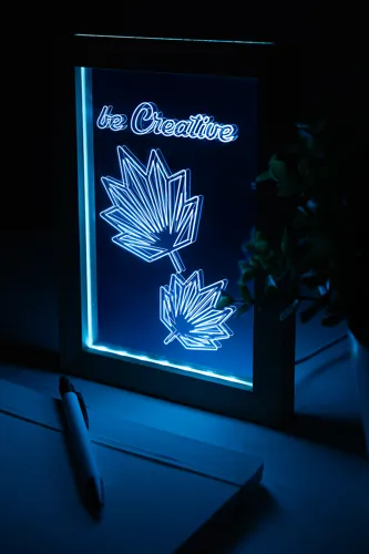 LED-es trófea Woodiframe Barna 